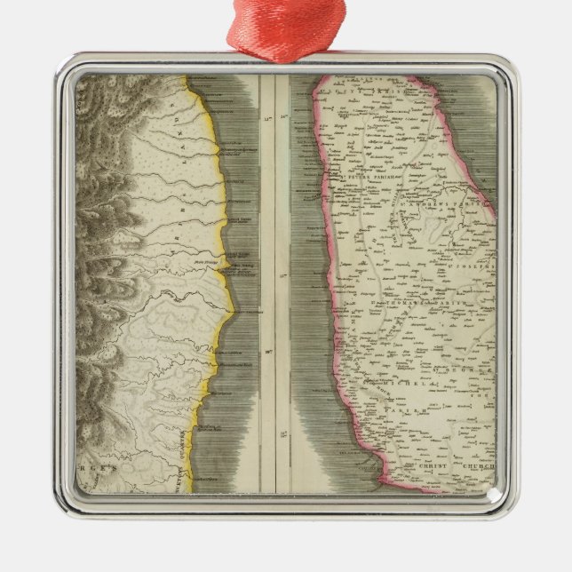 St. Vincent, Barbadoes Silbernes Ornament (Vorne)