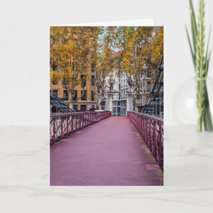 St Vincent-Brücke in Lyon Frankreich Karte