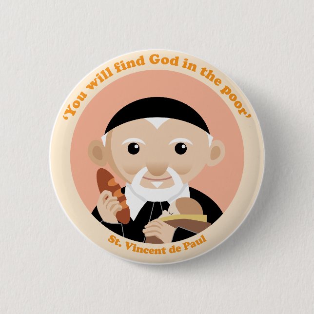 St. Vincent de Paul Button (Vorderseite)
