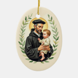 St. Vincent de Paul Gottes Frieden und Segen Keramik Ornament