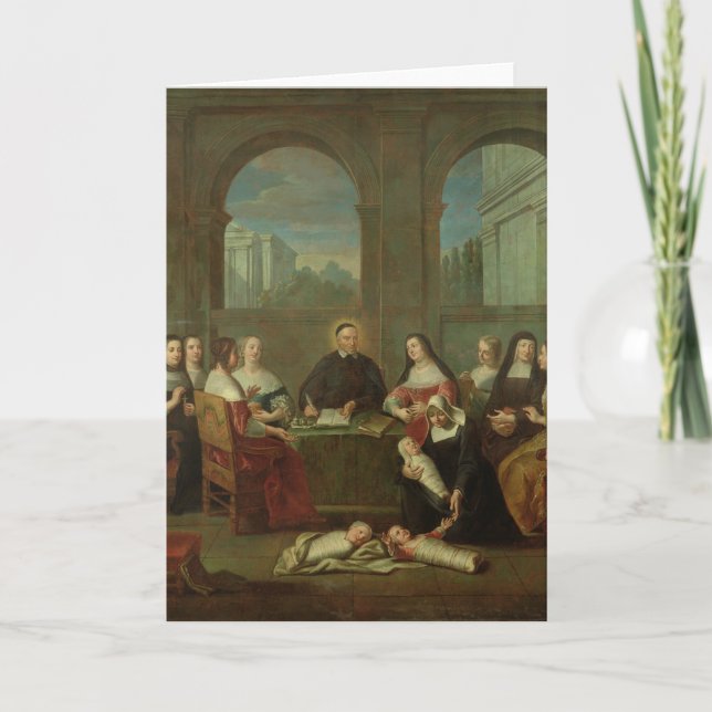 St. Vincent de Paul und die Schwestern der Wohltät Karte (Vorderseite)