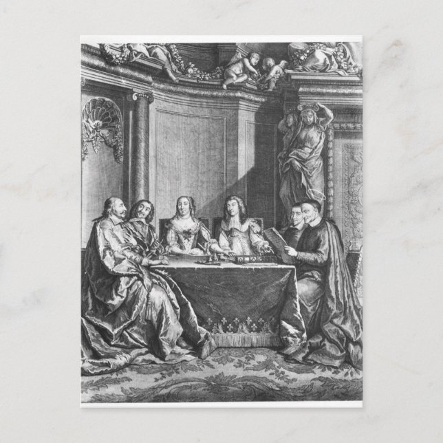 St. Vincent de Paul und Kardinal Jules Mazarin Postkarte (Vorderseite)