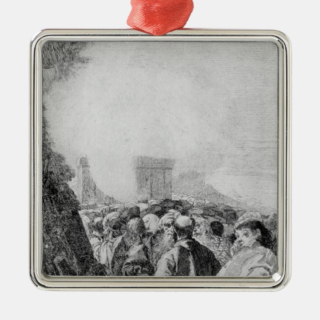 St. Vincent Ferrer, 1750-80 Silbernes Ornament (Vorne)