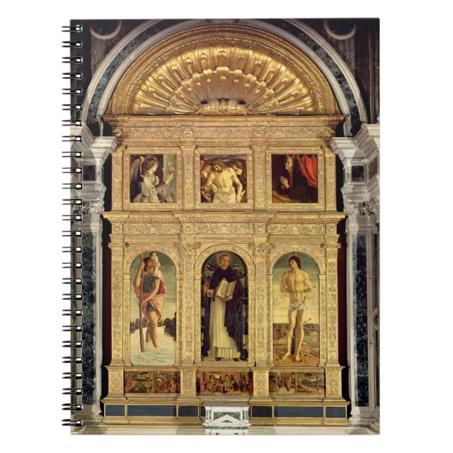St. Vincent Ferrer Altarpiece, c.1465 (polyptych) Notizblock (Vorderseite)