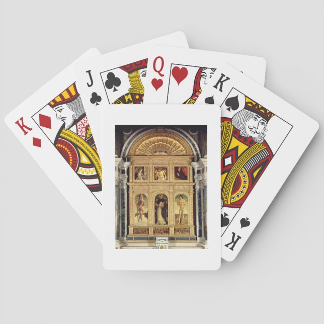 St. Vincent Ferrer Altarpiece, c.1465 (polyptych) Spielkarten (Rückseite)