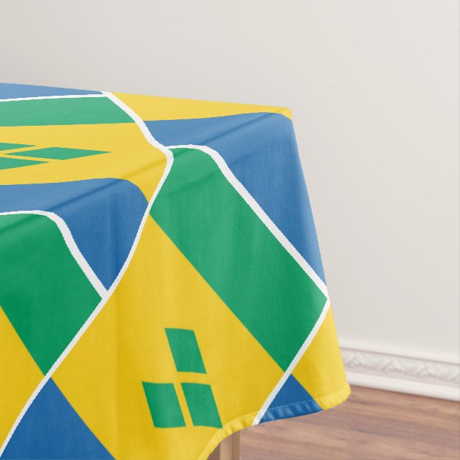 ST VINCENT Flag Patriotic Tischdecke (Beispiel)