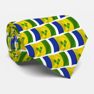 St. Vincent Grenadinen Flagge Krawatte