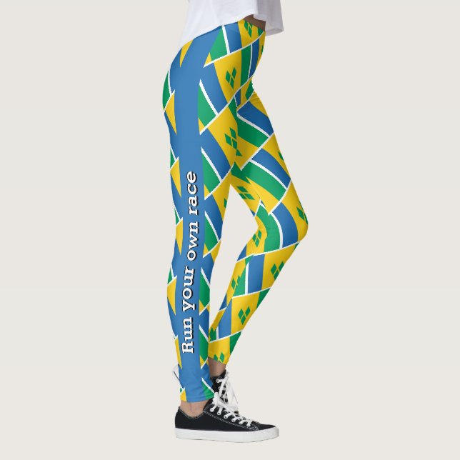 ST VINCENT GRENADINS Benutzerdefiniertes Textfeld Leggings (Rechts)