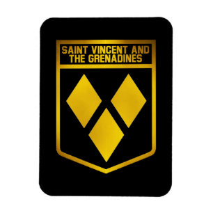 St. Vincent und die Grenadinen Emblem Magnet