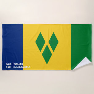 St. Vincent und die Grenadinen Flag prächtig Strandtuch