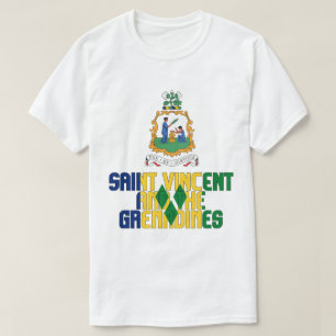 St. Vincent und die Grenadinen-Flagge und -Coat T-Shirt