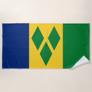 St Vincent und die Grenadinen-Flagge Vincy Strandtuch