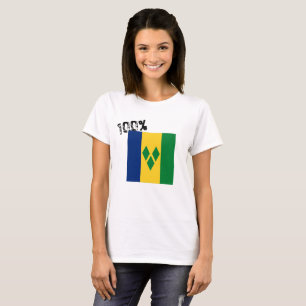 St. Vincent und die Grenadinen-Flagge Vincy T-Shirt