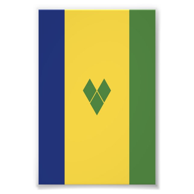 St. Vincent und die Grenadinen Fotodruck (Vorne)