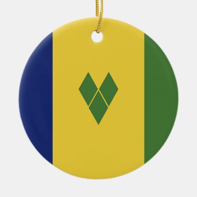 St. Vincent und die Grenadinen Keramik Ornament (Vorne)