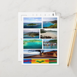 St. Vincent und die Grenadinen - Mosaik - Postkarte