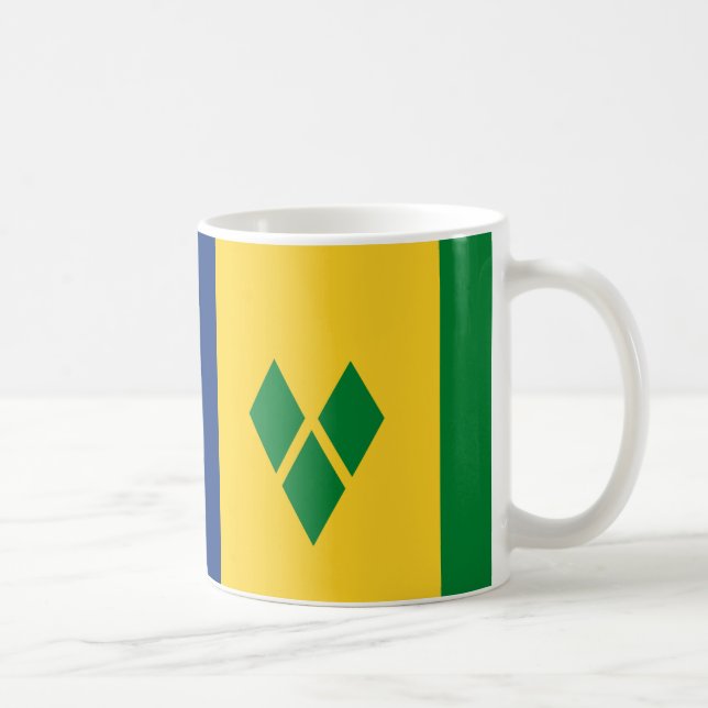 "St. Vincent und die Grenadinen-Tasse - Vibra Kaffeetasse (Rechts)