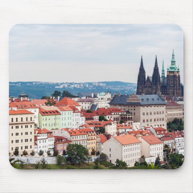 St. Vitus Kathedrale und Prager Stadtbild - Tschec Mousepad (Vorne)
