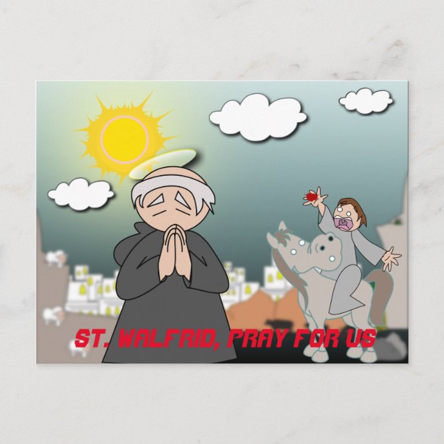 St. Walfrid Postcard Postkarte (Vorderseite)
