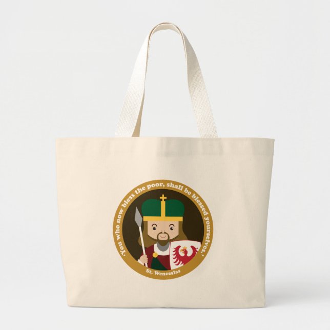 St. Wenceslas Jumbo Stoffbeutel (Vorne)