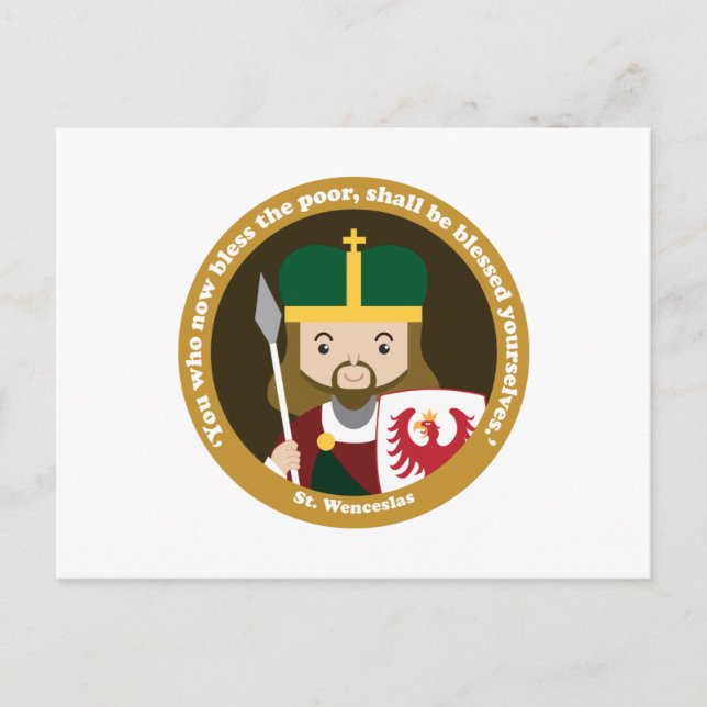 St. Wenceslas Postkarte (Vorderseite)