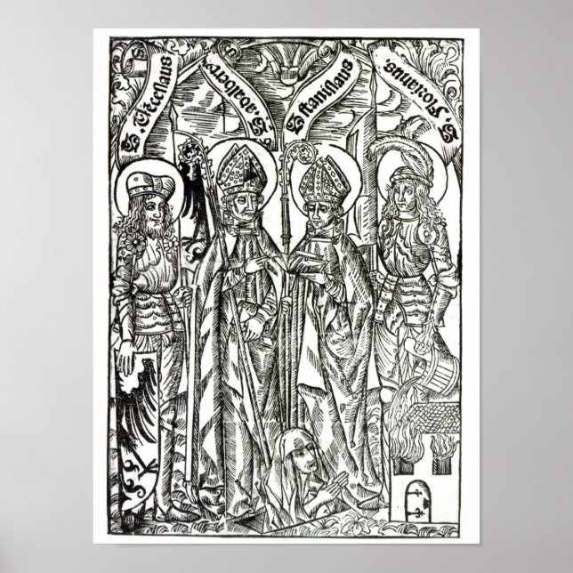 St. Wenceslaus, Adalbert, Stanislaus St. Florian Poster (Vorne)