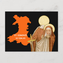 St. Winifred of Wales (P 002) Postkarte