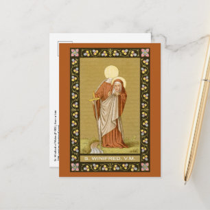 St. Winifred von Wales (P 002) Postkarte