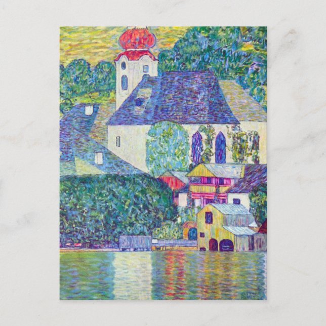 St. Wolfgang Kirche von Gustav Klimt, Viktorianisc Postkarte (Vorderseite)