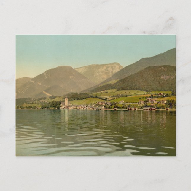 St Wolfgang, Österreich Postkarte (Vorderseite)