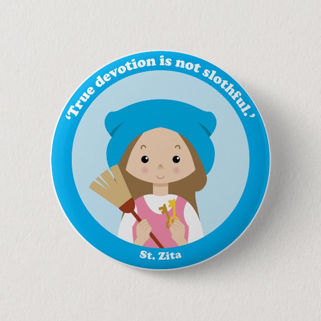 St. Zita Button (Vorderseite)