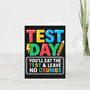 Staar Staat Testing Day Motivation Sie essen die Karte