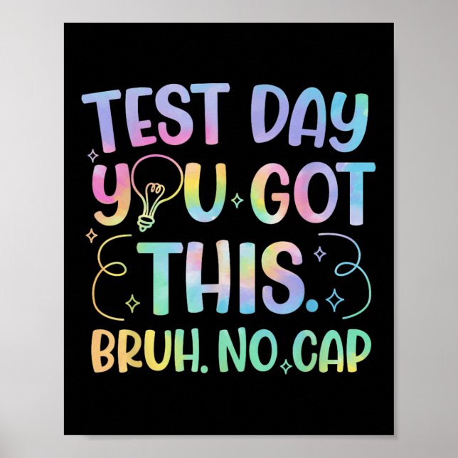 Staar Staat Testing Day Motivation Sie Got diese B Poster (Vorne)