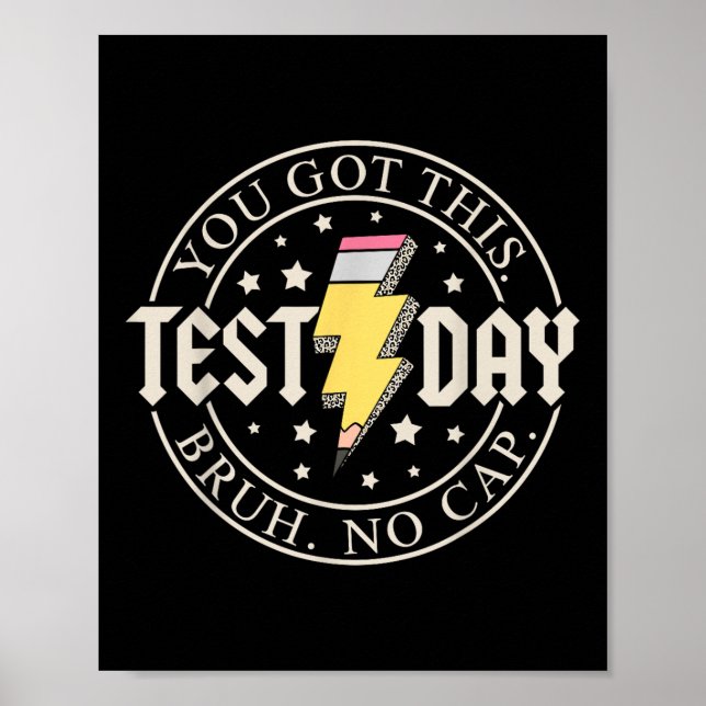 Staar Staat Testing Day Motivation Sie Got diese B Poster (Vorne)