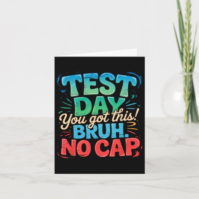 Staar Staat Testing Day Motivation Sie sind Crushi Karte (Vorderseite)