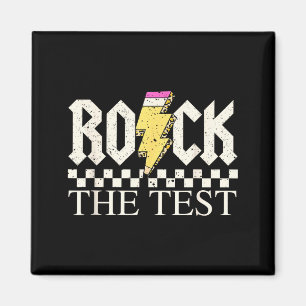 Staar-Staatsprüfungstag Rock The Test ABCD-Lehrer Magnet
