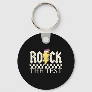 Staar-Staatsprüfungstag Rock The Test ABCD-Lehrer Schlüsselanhänger
