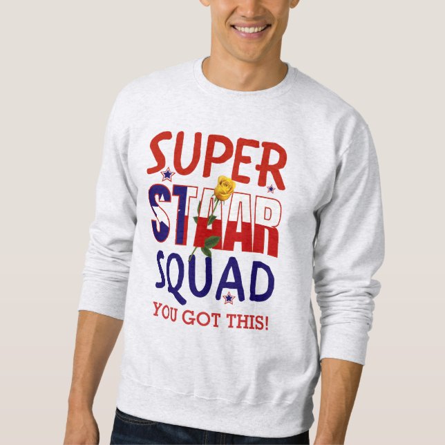 Staar Teacher Texas Test Day Superstar Squad Sweatshirt (Vorderseite)