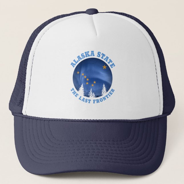 STAAT ALASKA FLAG TRUCKERKAPPE (Vorderseite)