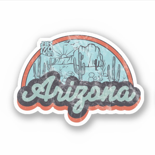 Staat Arizona Aufkleber (Vorderseite)