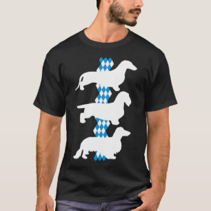 Staat Bayern - 3 verschiedene deutsche Dackeln T-Shirt