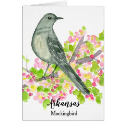 Staat Bird of Arkansas Mockingbird Blank