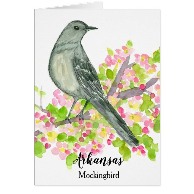 Staat Bird of Arkansas Mockingbird Blank (Vorne)