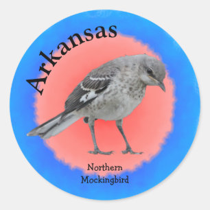 Staat Bird of Arkansas Runder Aufkleber