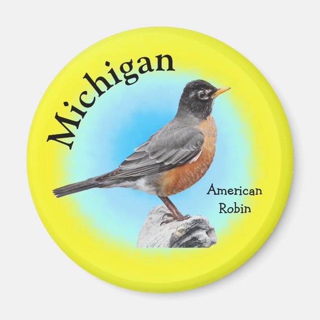 Staat Bird von Michigan Magnet (Vorne)