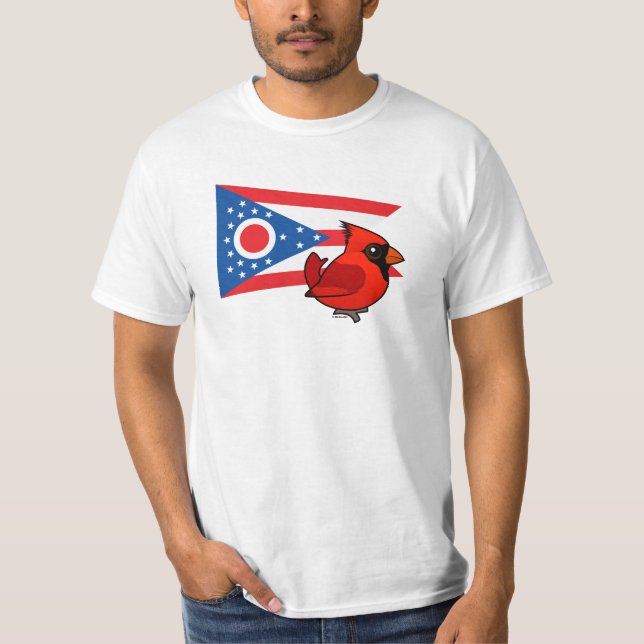 Staat Birdorable von Ohio T-Shirt (Vorderseite)