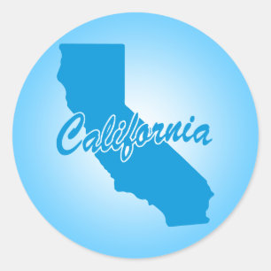 Staat California Classic Round Sticker