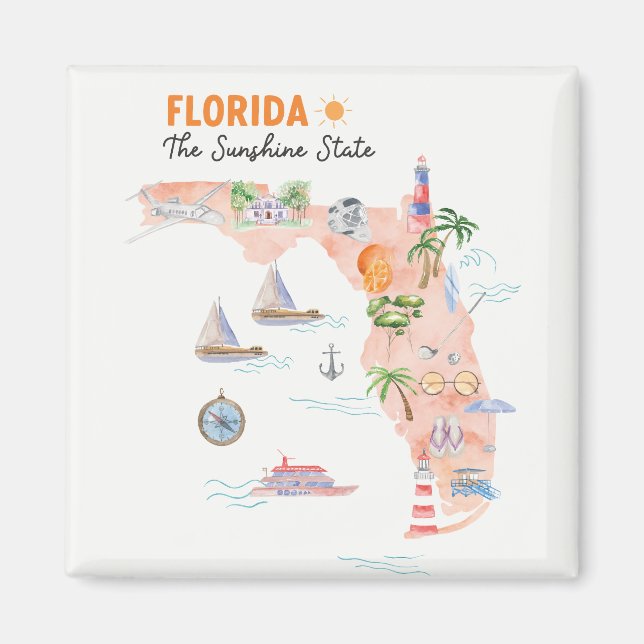 Staat California Magnet (Vorne)