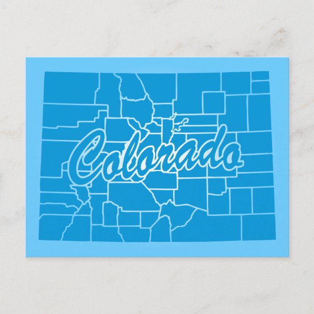 Staat Colorado Postcard Postkarte (Vorderseite)