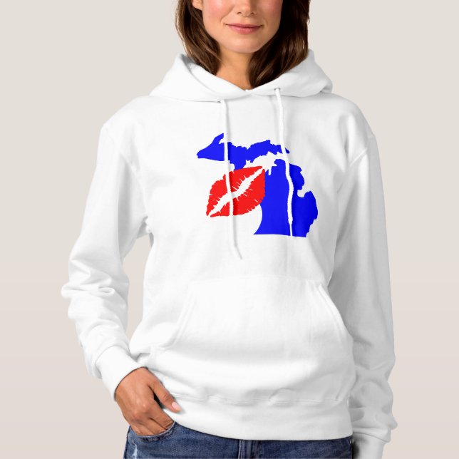 Staat/Damenbasisches Hooded Sweatshirt/Michigan Hoodie (Vorderseite)